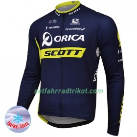 Radtrikot 2017 Orica-Scott Winter Thermal Fleece N001